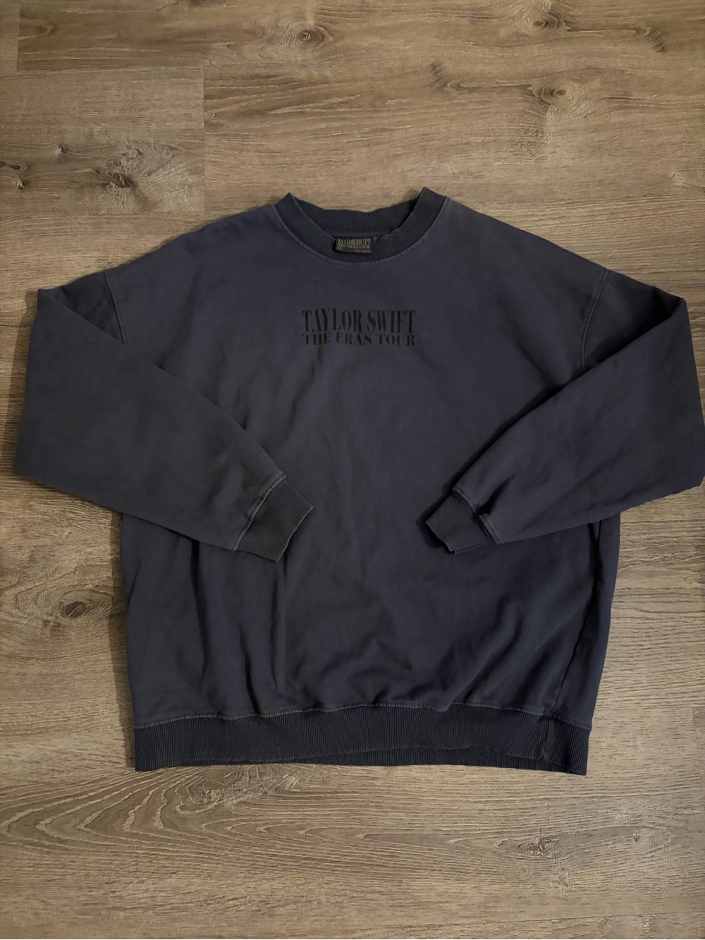 Taylor Swift navy Crewneck Sweatshirt with The Eras Tour Logo
